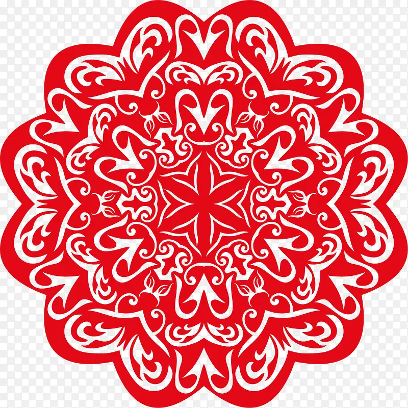 矢量古典花纹图案