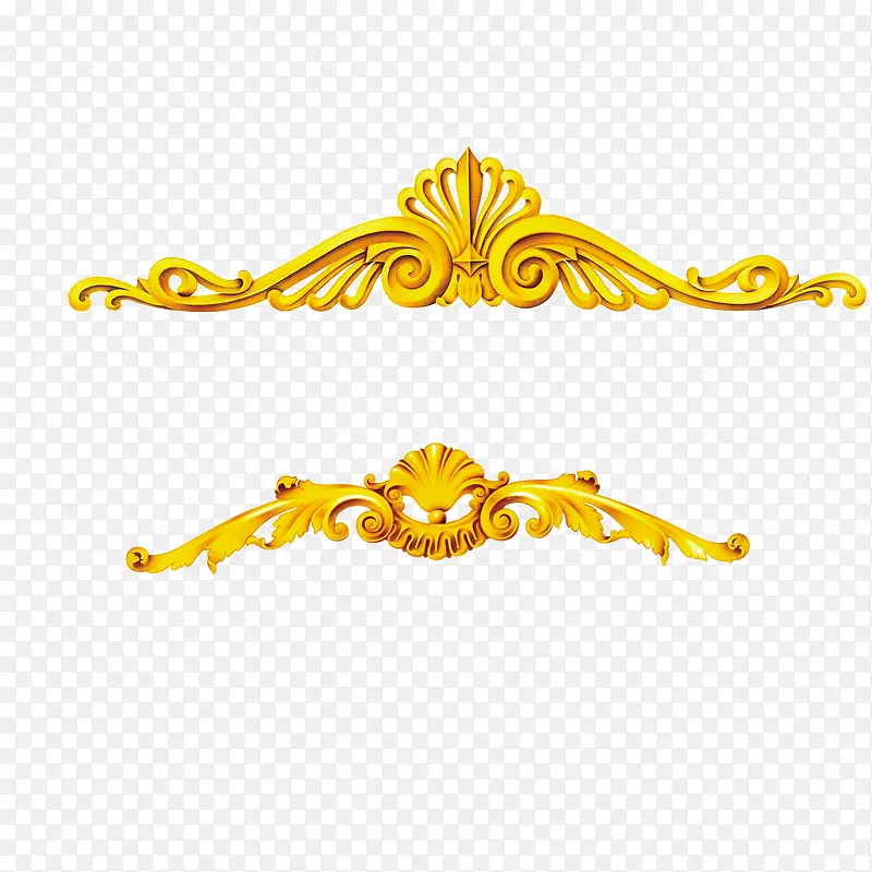 金属金色边框花纹
