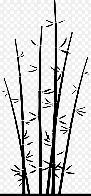 卡通手绘竹子