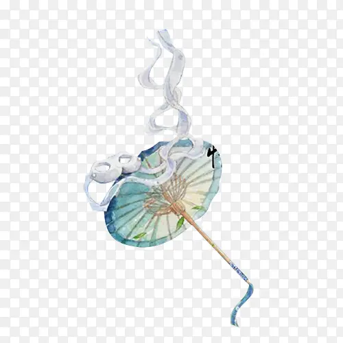 水墨画伞眼罩