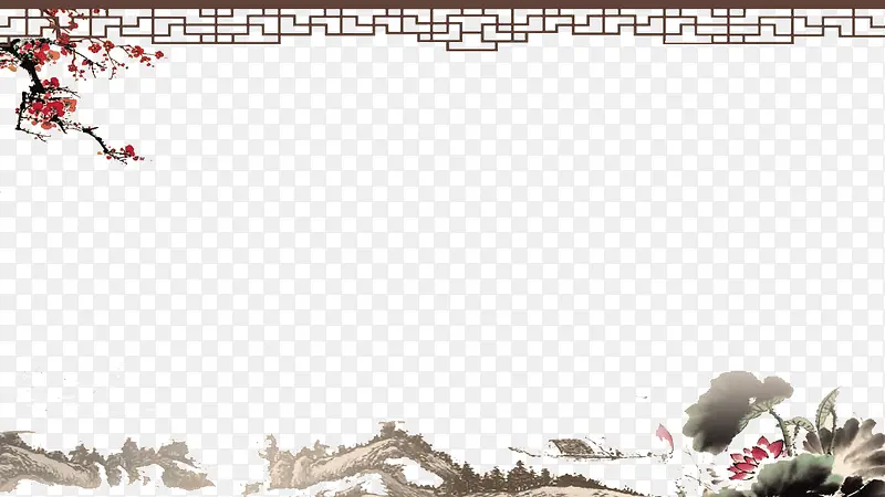 水墨中国风PPT模板PNG图片素材下载_图片编号qkepablz-免抠素材网