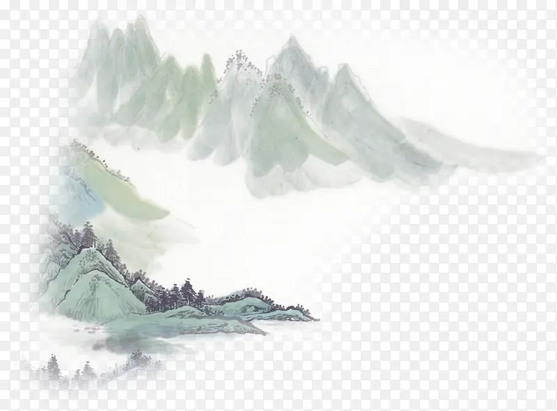 水墨山水画