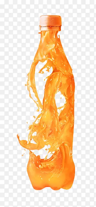 橙汁创意艺术图案