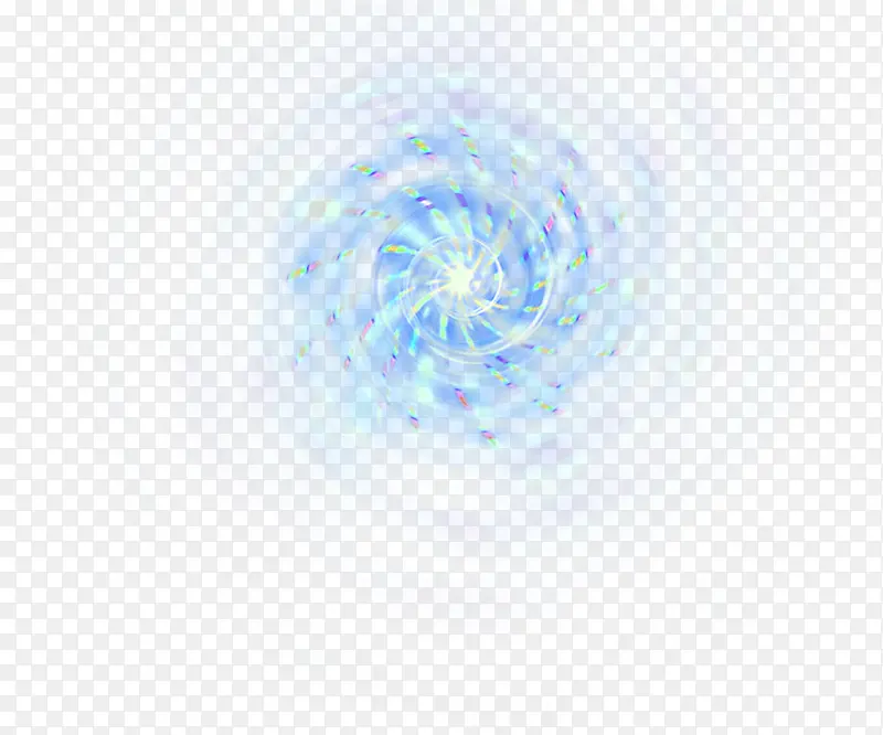 蓝色旋转光效