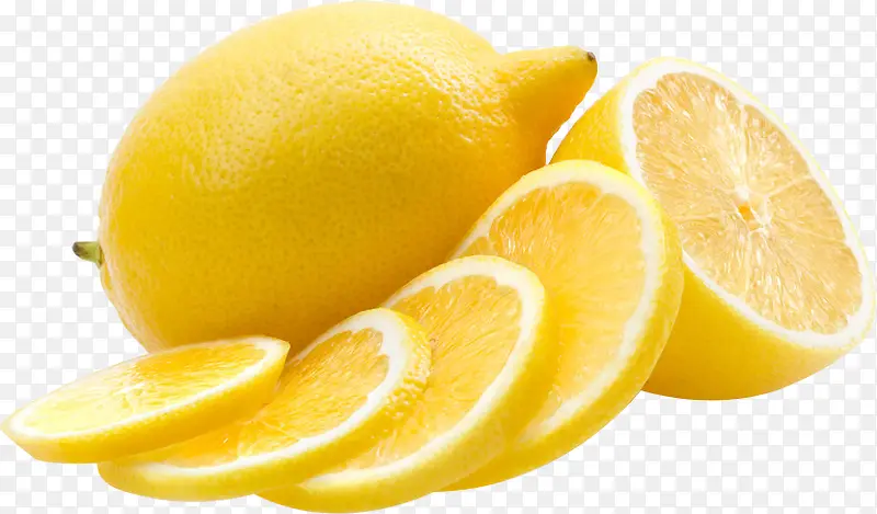高清黄色切片柠檬