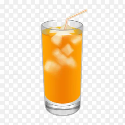 冰橙汁图片素材