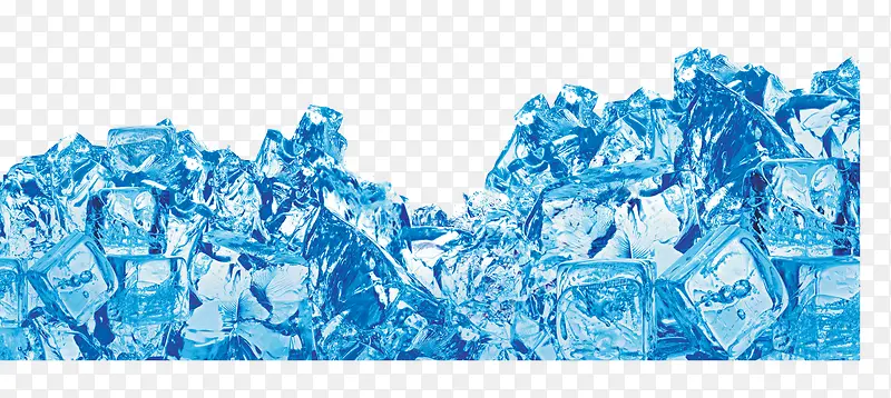 冰块 蓝色冰块 冰元素 饮料元素
