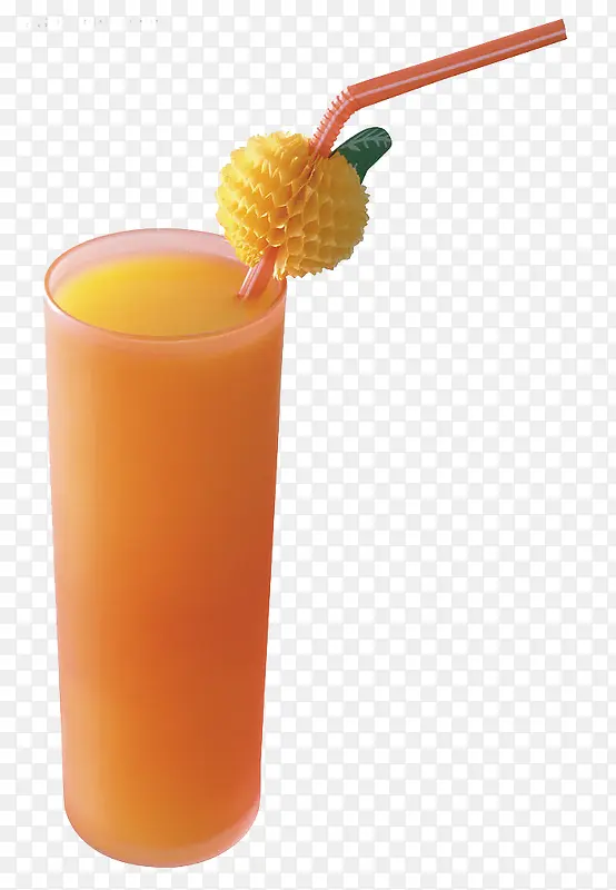 黄色芒果汁饮品