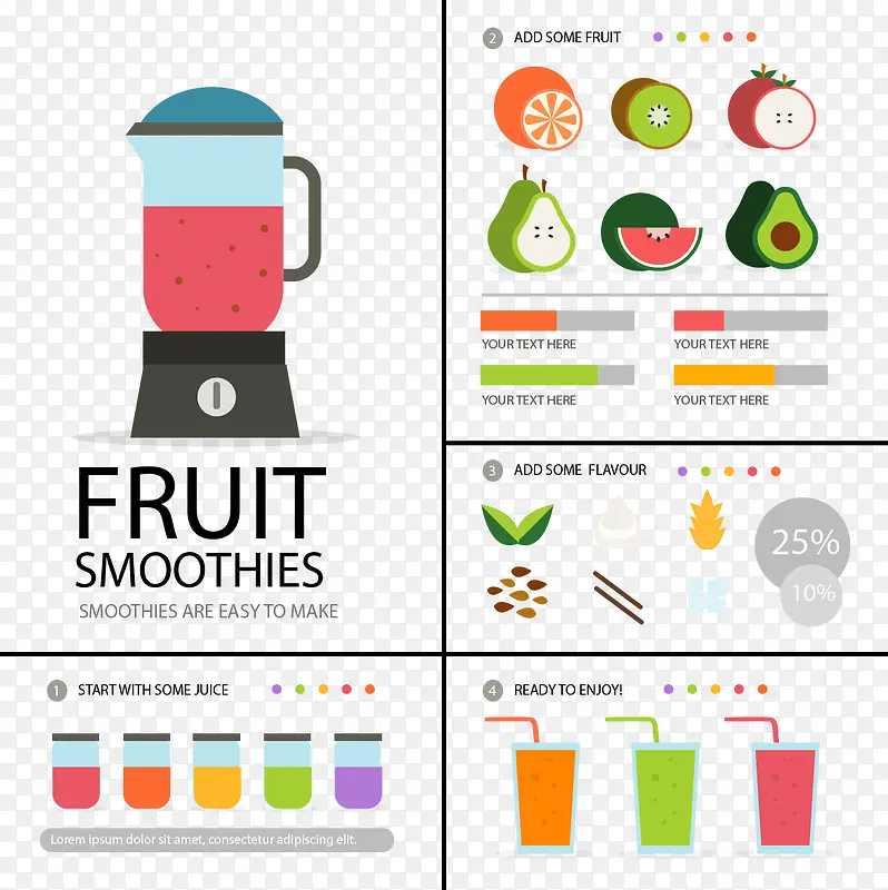 多彩果汁分类图表