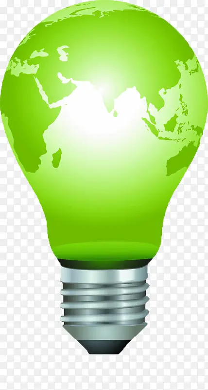创意绿色地球电灯