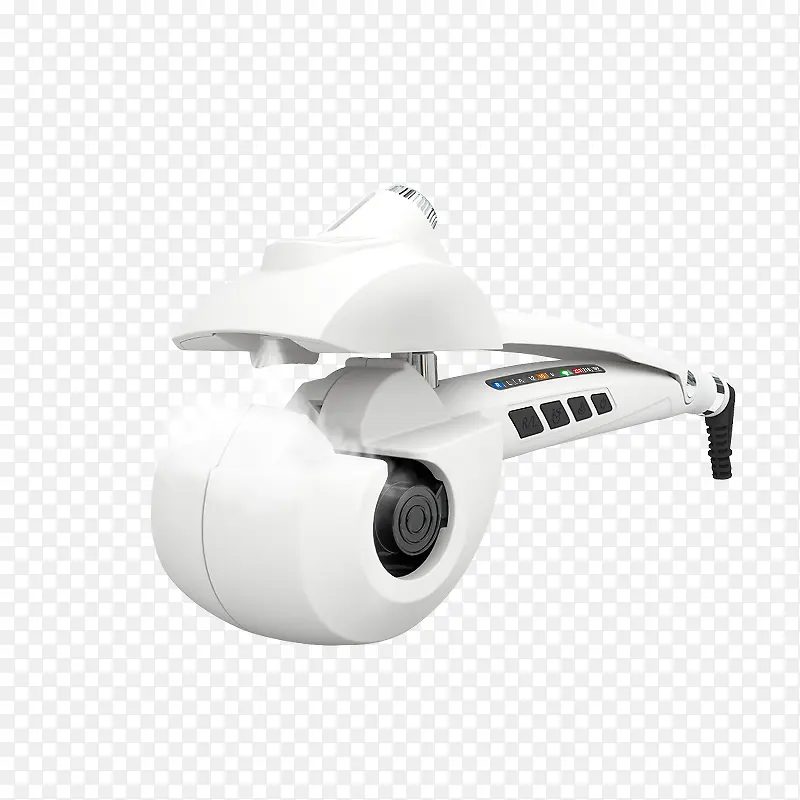 白色卷发器