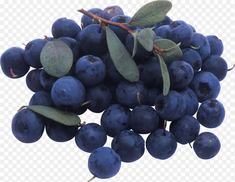 一堆蓝莓