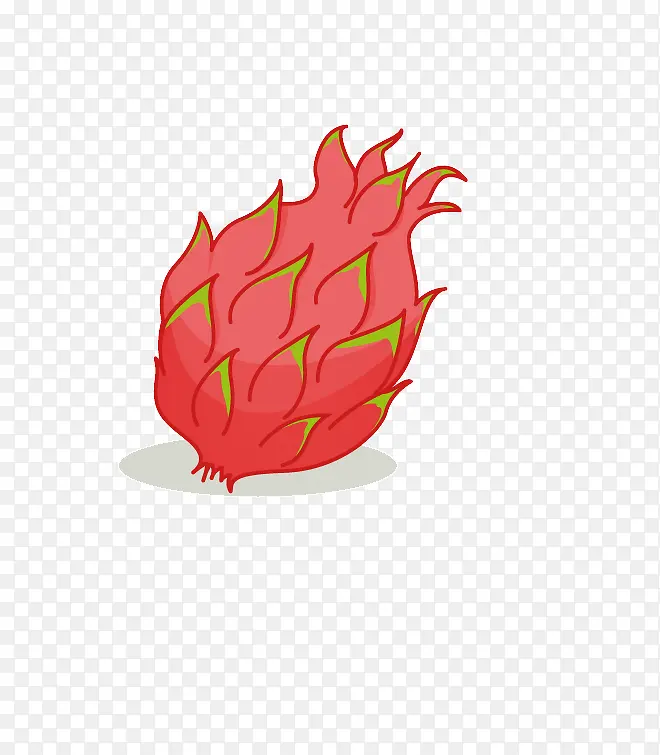 手绘火龙果