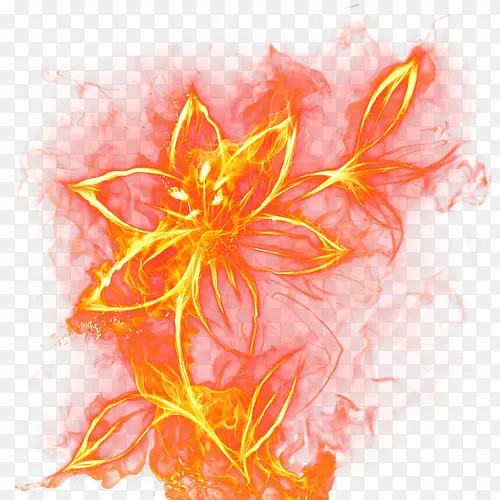 火焰花卉游戏素材