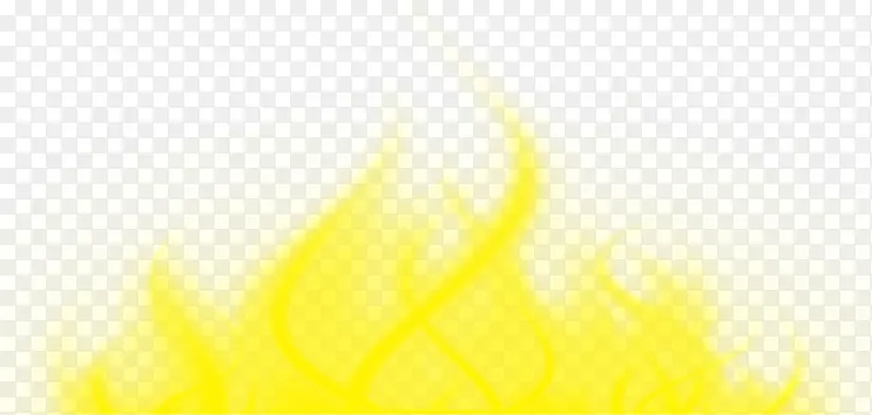 黄色手绘水彩火焰