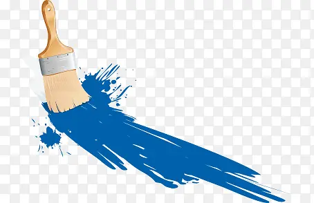 刷漆油漆蓝色