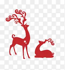 圣诞节   动物    羊   装饰图案