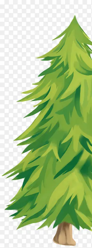 绿色圣诞树冬季素材