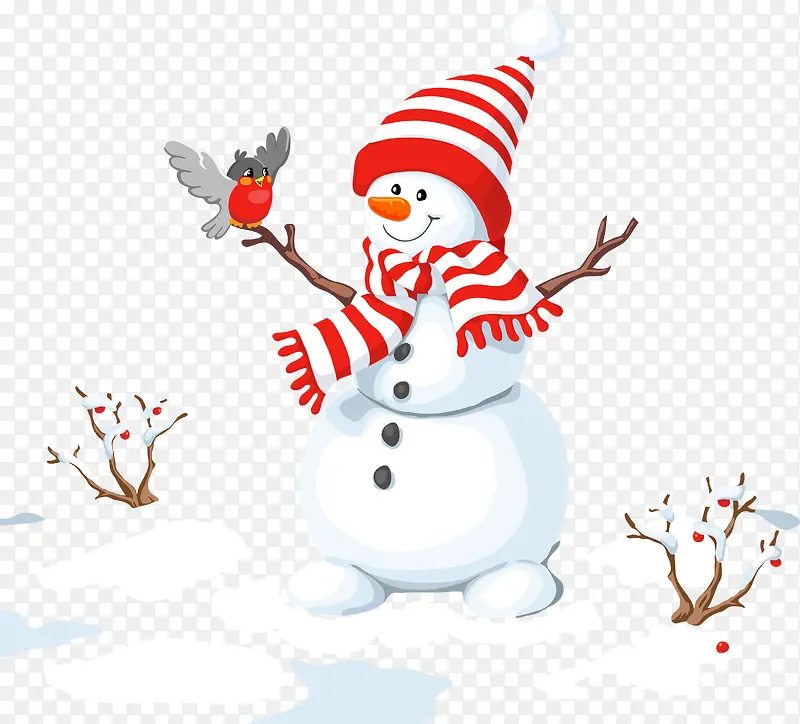 雪地里的雪人