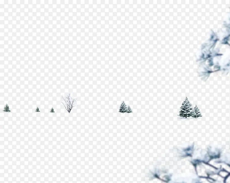高清摄影冬天下雪场景