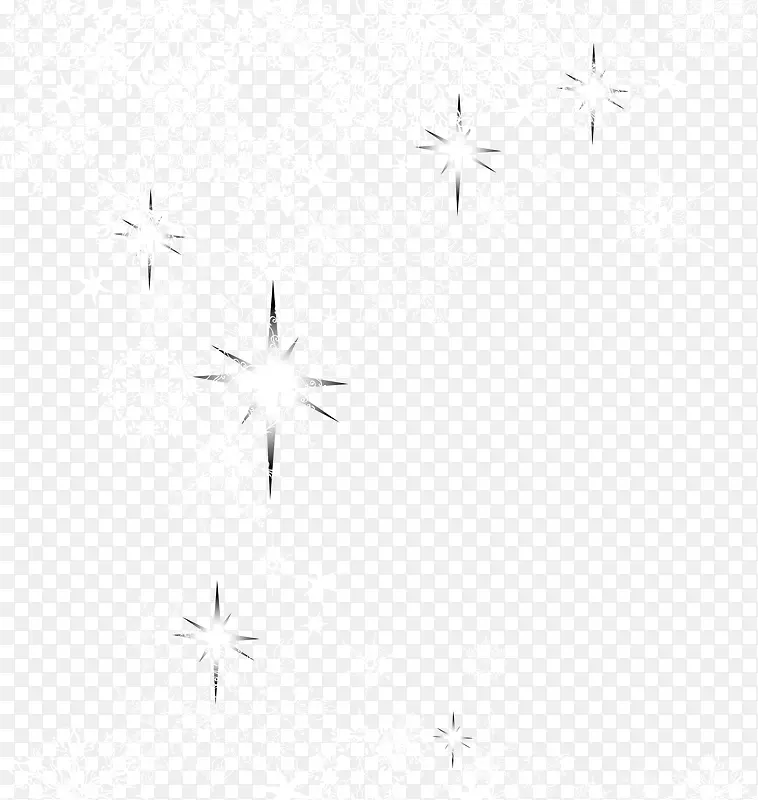 白色闪耀雪花