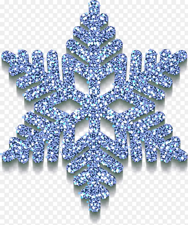 精美蓝色 雪花