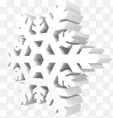 创意白色卡通冬日雪花
