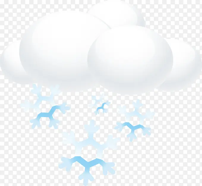 天气白云雪花
