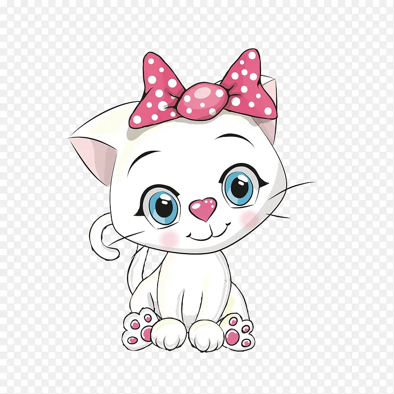 戴蝴蝶结的猫