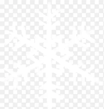 白色冬日唯美雪花设计
