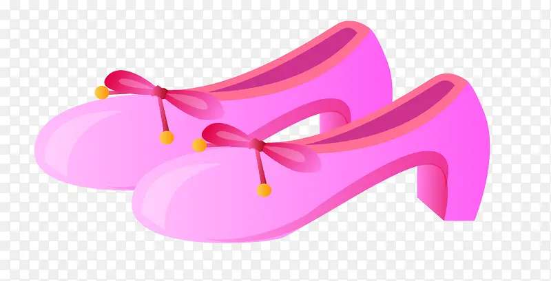 粉色鞋子