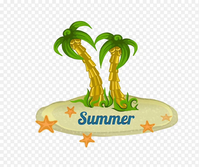 夏日元素椰子树