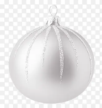 圣诞节银白色彩球