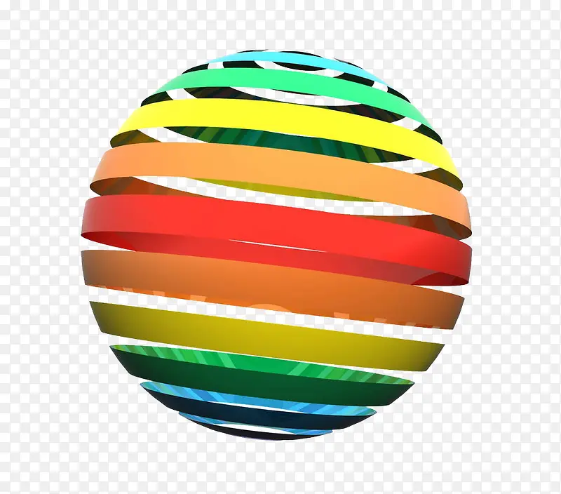 彩色抽象球体