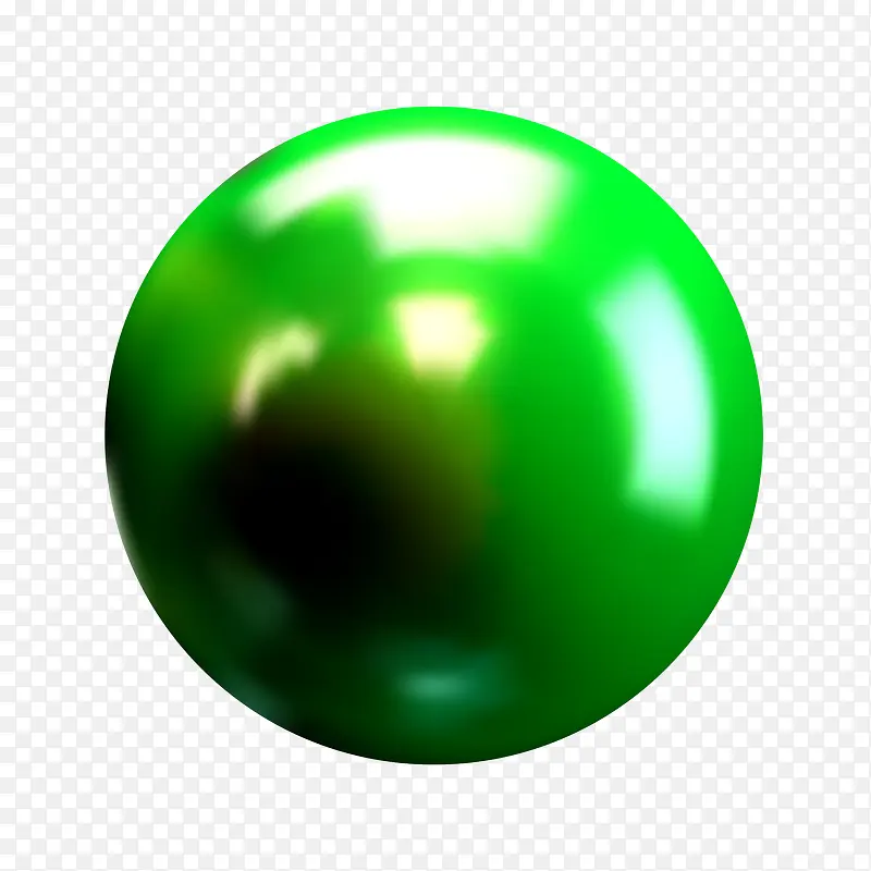 绿色彩球免抠图矢量