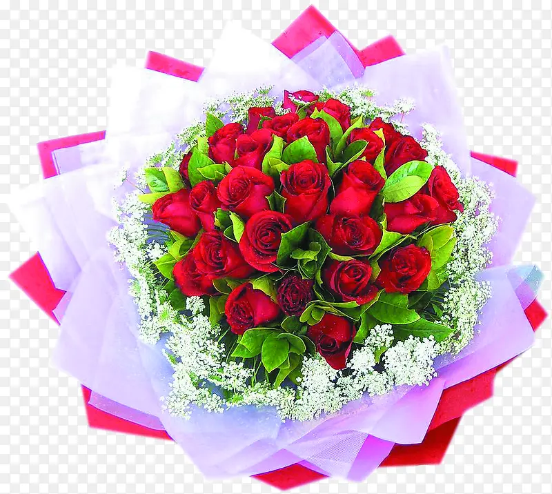 高清红色玫瑰花花束