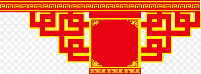 红色古典中国风创意边框