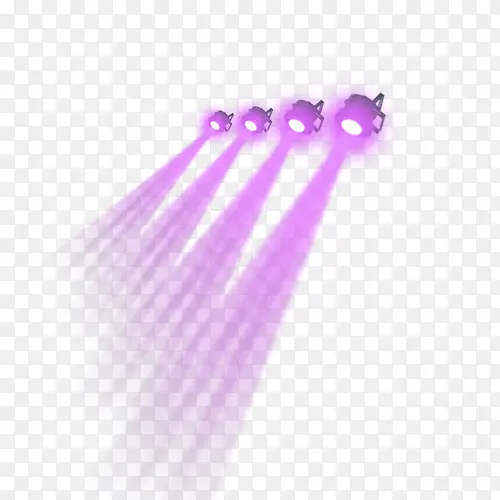 紫色手绘舞台灯光
