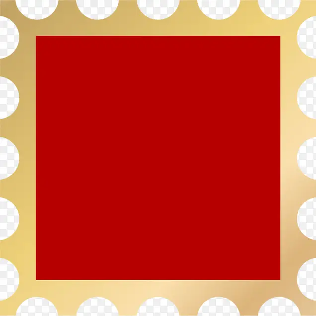 红色方块图标黄色边框