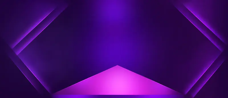 紫色光效舞台海报