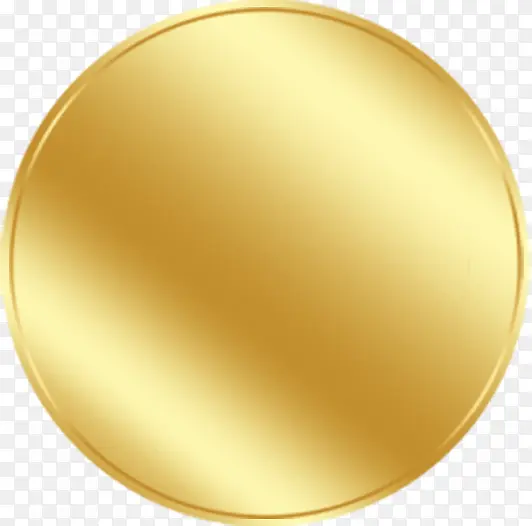 黄色卡通金币造型