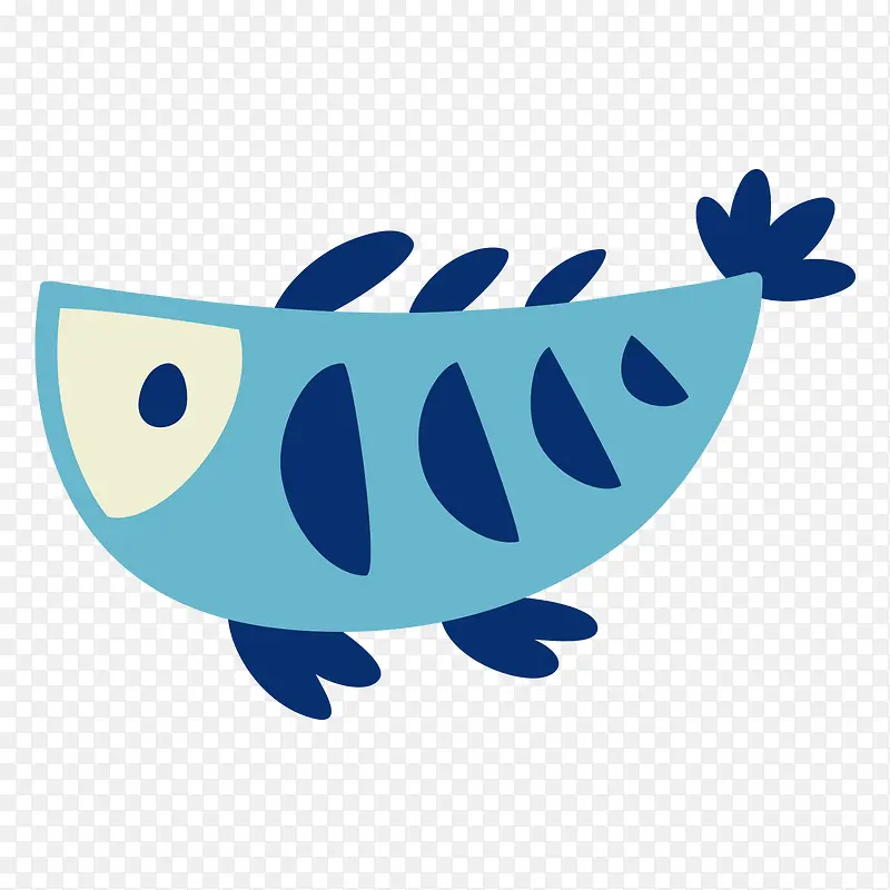 矢量世界海洋日蓝色小鱼