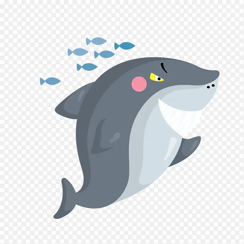 卡通鲨鱼动物设计