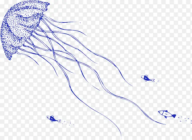 卡通水母海洋动物
