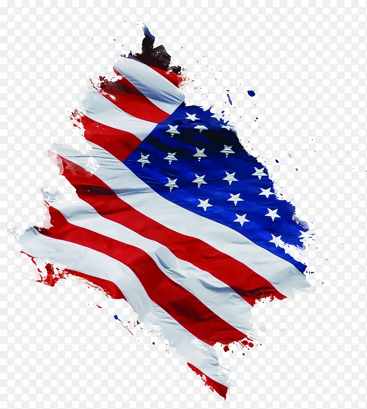 美国旗帜庆祝海报