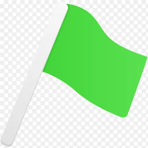 绿色旗帜图标