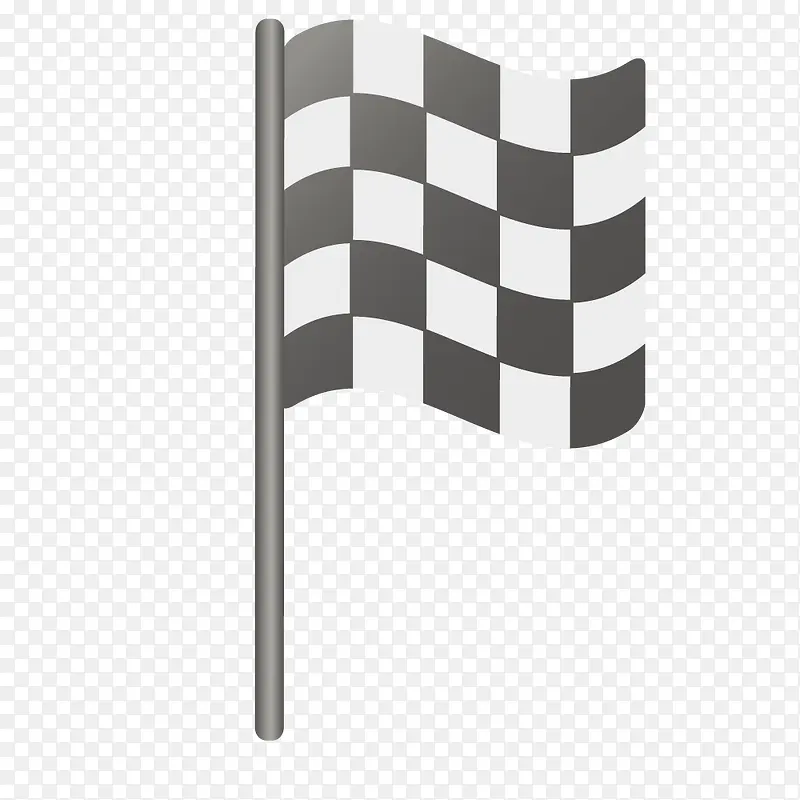 矢量赛车场赛车旗帜图片