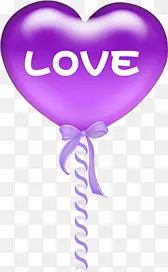 紫色气球装饰