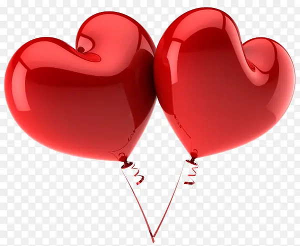 气球红心气球情人节装饰图片
