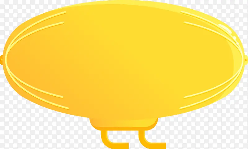 黄色热气球装饰